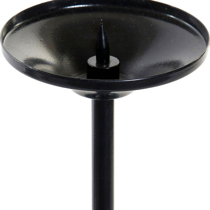 Candleholder DKD Home Decor Blue Metal Crystal 13 x 13 x 25 cm