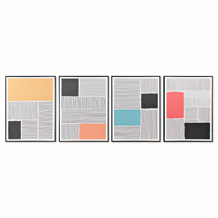 Canvas DKD Home Decor polystyrene Canvas 60 x 3 x 80 cm (4 Pieces)