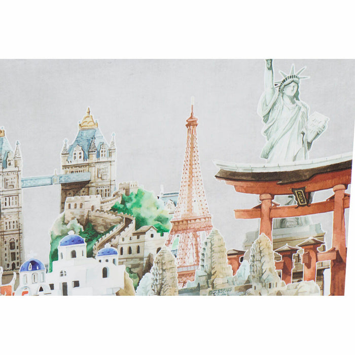 Canvas DKD Home Decor Canvas MDF Wood 90 x 2 x 30 cm