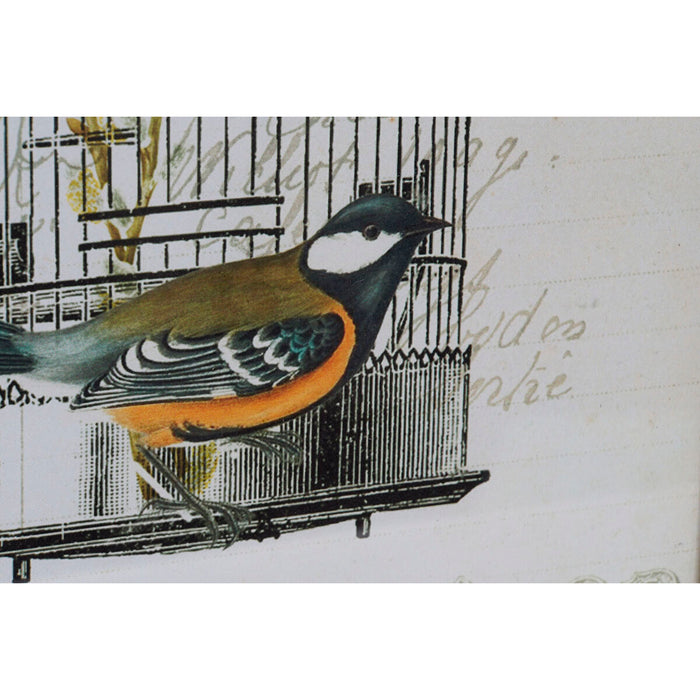 Canvas DKD Home Decor Wood Canvas 34 x 2 x 44 cm