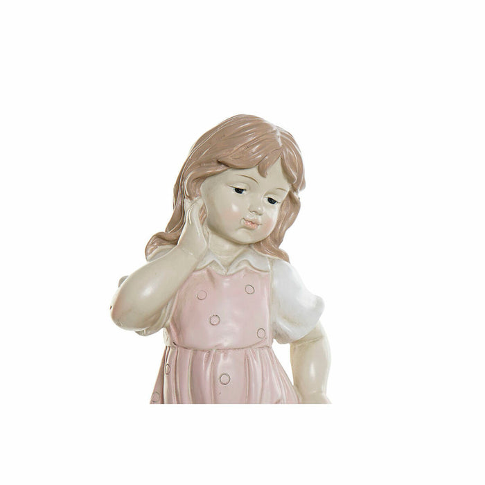 Decorative Figure DKD Home Decor Blue Pink Resin Children (26.5 x 16.5 x 44.5 cm) (2 pcs)