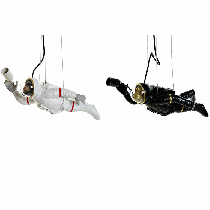 Ceiling Light DKD Home Decor Black White Resin 220 V 50 W (46 x 14.5 x 20 cm) (2 pcs)