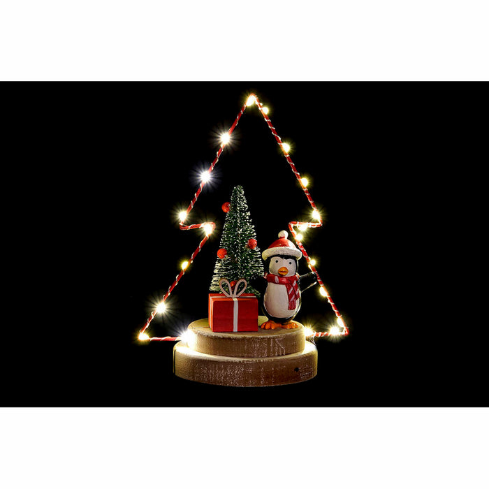 Christmas bauble DKD Home Decor Tree Metal Wood (17 x 11 x 21 cm) (3 pcs)