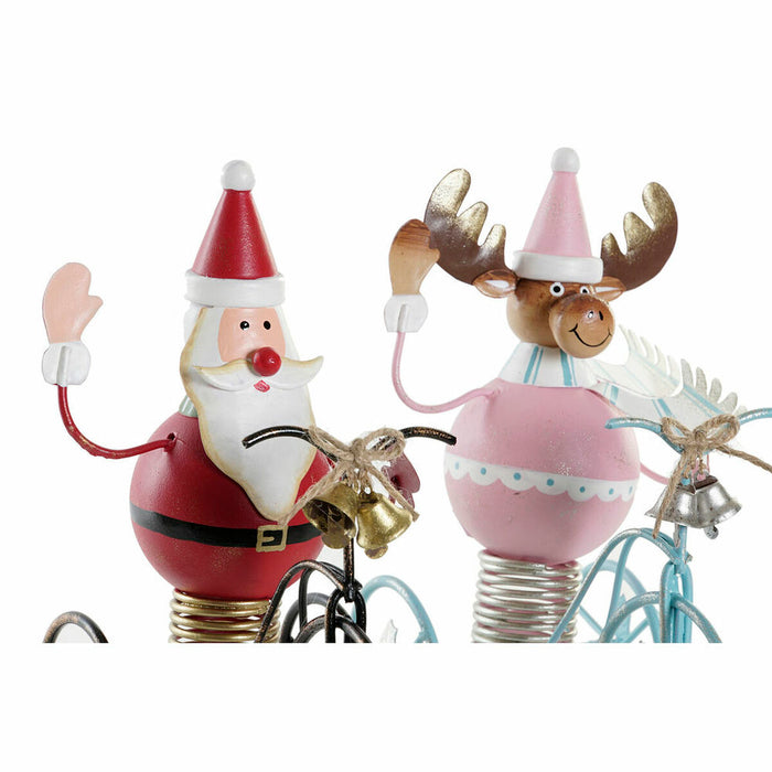 Christmas bauble DKD Home Decor Metal (2 pcs) (15 x 9 x 19 cm)