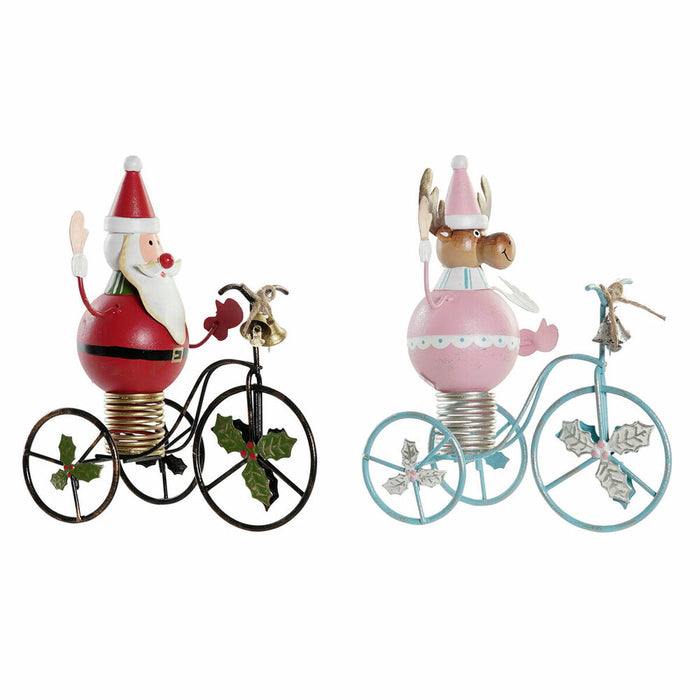 Christmas bauble DKD Home Decor Metal (2 pcs) (15 x 9 x 19 cm)