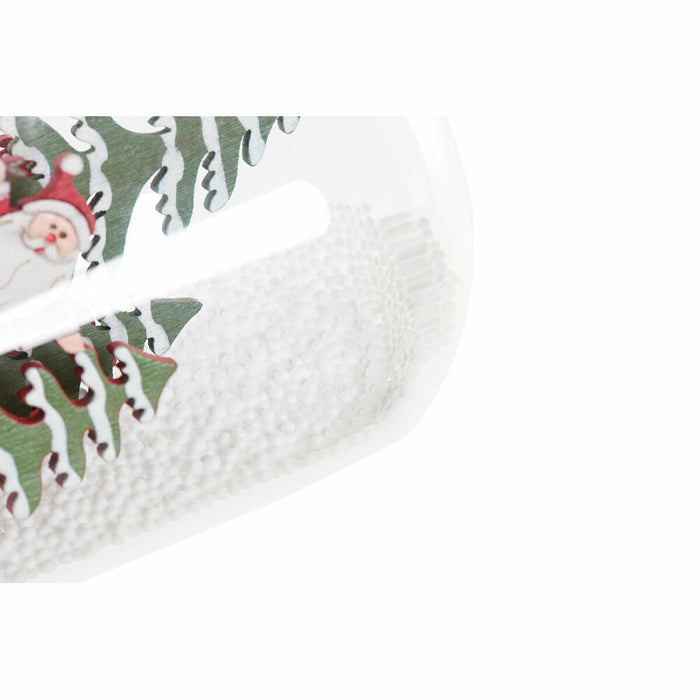 Christmas bauble DKD Home Decor Resin Crystal Father Christmas (2 pcs) (9 x 9 x 11 cm)