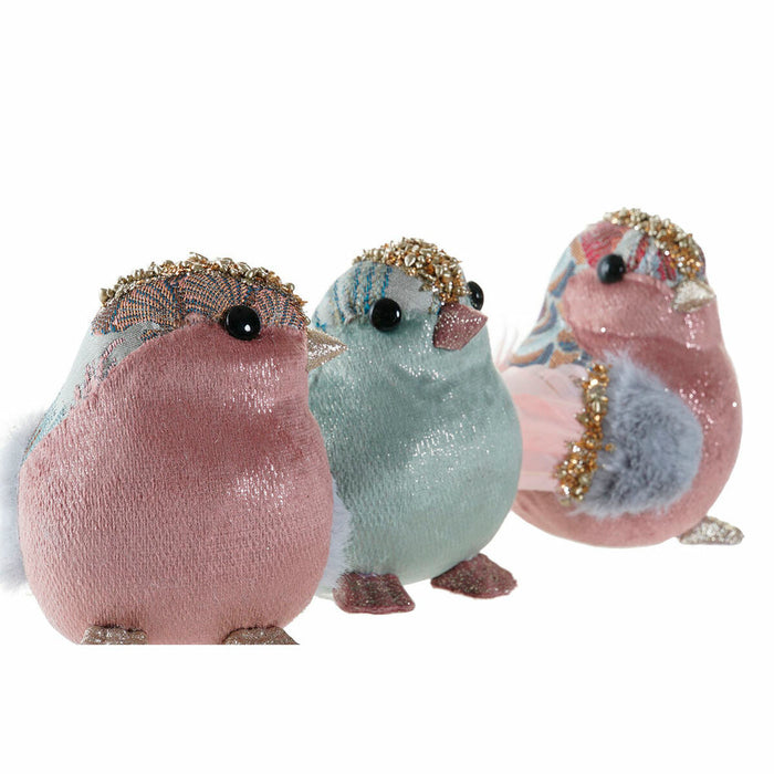 Christmas bauble DKD Home Decor Polyester Foam (3 pcs) (15 x 10 x 11 cm)