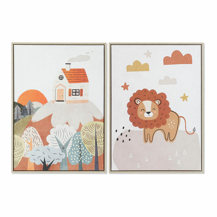 Canvas DKD Home Decor polystyrene Canvas 53 x 4,5 x 73 cm