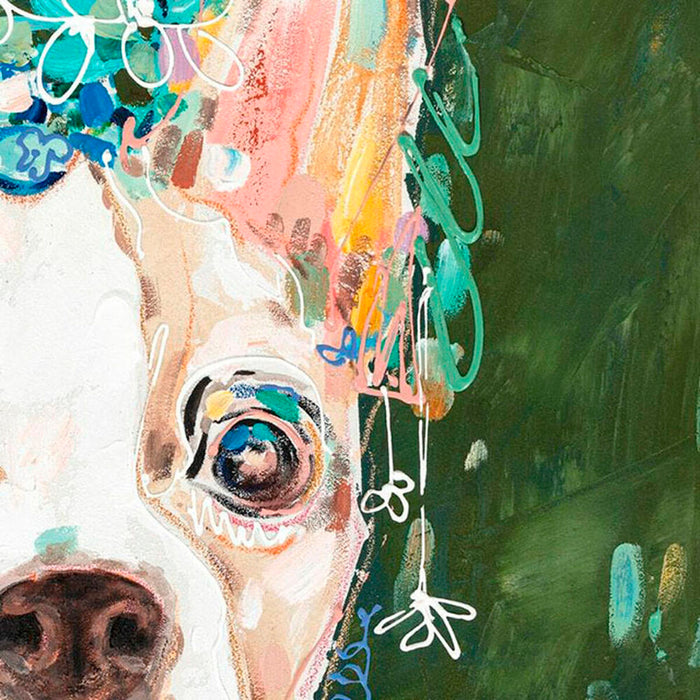 Canvas DKD Home Decor Pinewood Canvas 90 x 3,7 x 90 cm