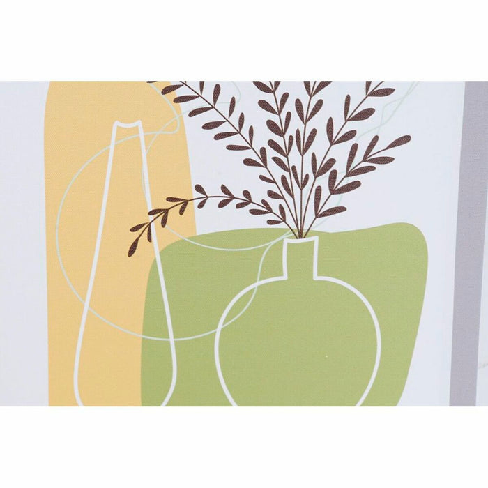 Canvas DKD Home Decor Pinewood Canvas 30 x 1,8 x 40 cm