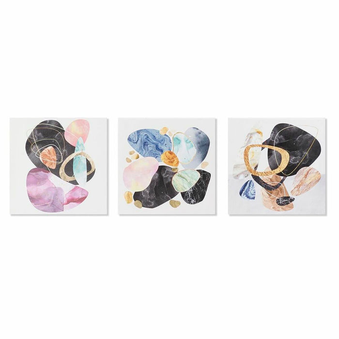 Canvas DKD Home Decor Pinewood Canvas 40 x 1,8 x 40 cm