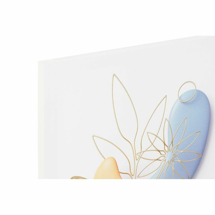 Canvas DKD Home Decor Canvas MDF Wood 40 x 1,8 x 40 cm