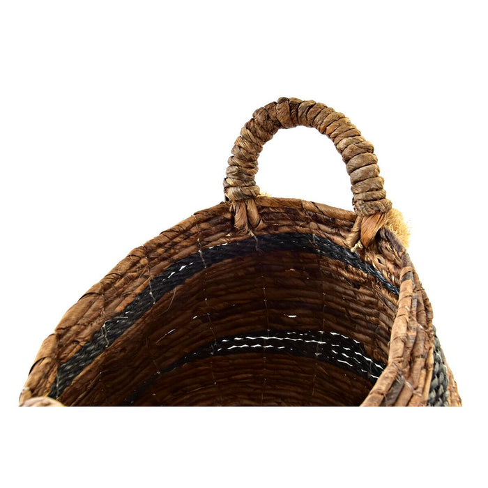 Basket set DKD Home Decor Natural Fibre 31 x 31 x 33 cm Colonial