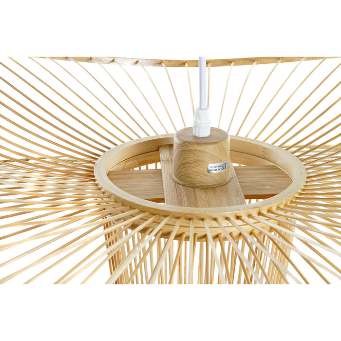 Ceiling Light DKD Home Decor Brown Bamboo 50 W 60 x 60 x 28 cm