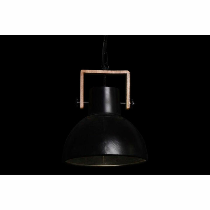 Ceiling Light DKD Home Decor Brown Black Metal Mango wood 50 W 40 x 40 x 49 cm