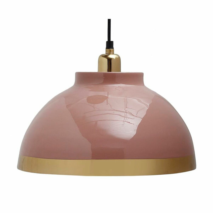 Ceiling Light DKD Home Decor 33 x 33 x 24 cm Pink Metal Lilac 50 W (2 Units)