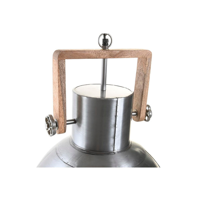 Ceiling Light DKD Home Decor Brown Silver Iron Mango wood 50 W 40 x 40 x 47 cm