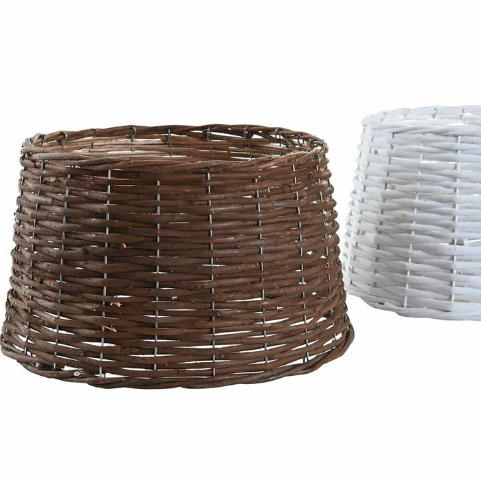 Christmas tree skirt DKD Home Decor wicker (39 x 39 x 22 cm) (2 Units)