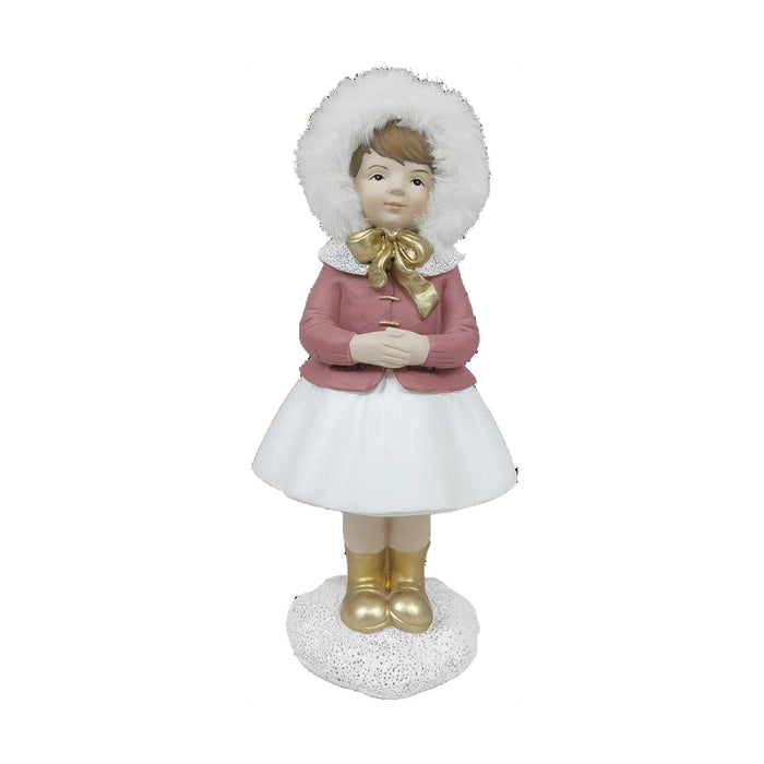 Christmas bauble DKD Home Decor Resin Girls (4 x 4 x 9,5 cm) (2 Units)