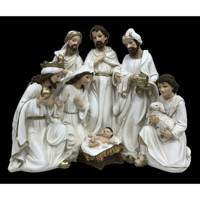Christmas nativity set DKD Home Decor Resin (23 x 12,5 x 19,5 cm) (2 Units)