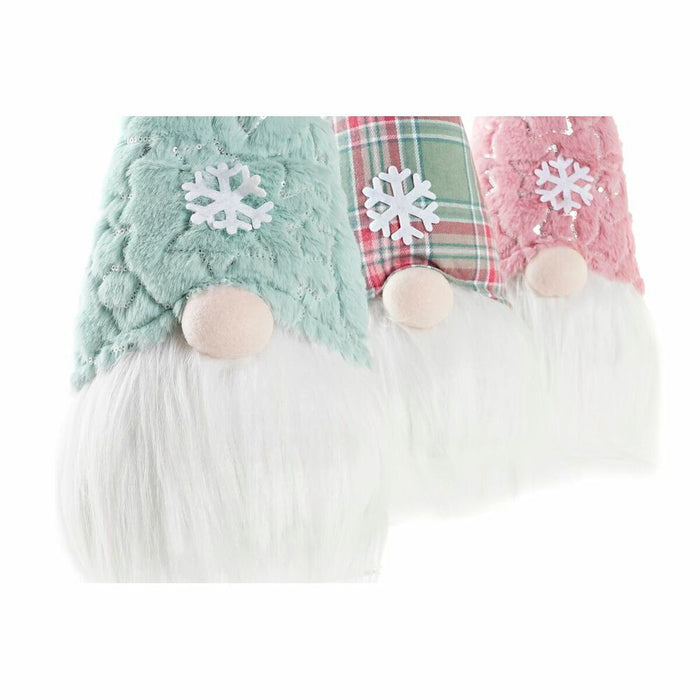 Father Christmas DKD Home Decor Red Green Pink Gnome 17 x 16 x 54 cm (3 Units)