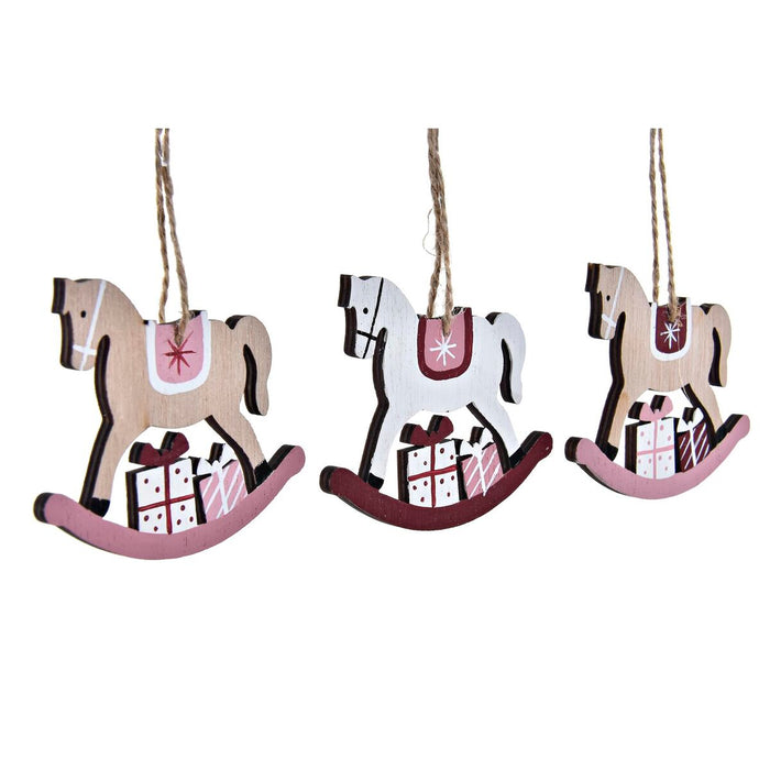 Christmas Decorations Set DKD Home Decor MDF Wood (21 x 8,2 x 1,5 cm) (8 cm) (2 Units)