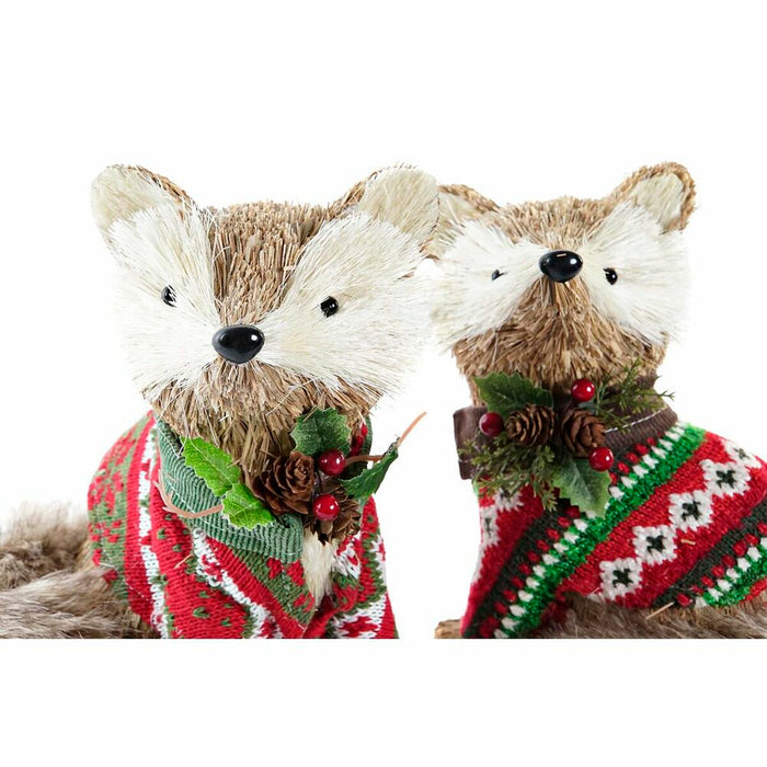 Christmas bauble DKD Home Decor Polyester (16 x 18 x 21 cm) (2 Units)