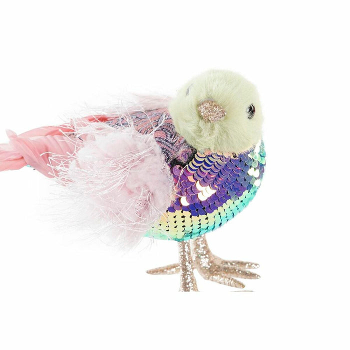 Christmas bauble DKD Home Decor Polyester Bird (18 x 8 x 13 cm) (3) (3 Units)