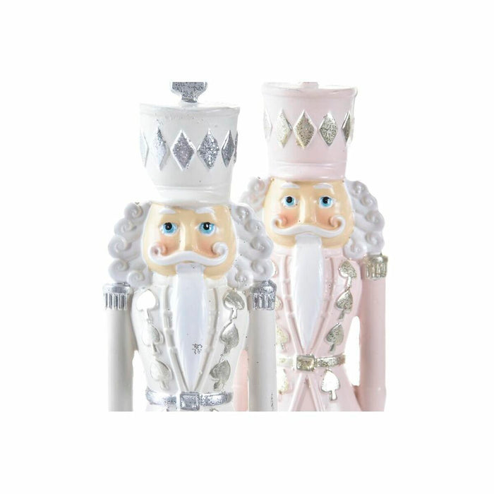 Christmas bauble DKD Home Decor Resin Nutcracker (4,5 x 4 x 17 cm) (2 Units)