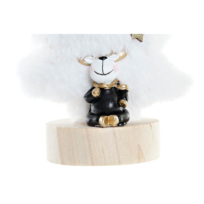 Christmas bauble DKD Home Decor Tree Polyester MDF Resin (12 x 8 x 15,5 cm) (2 Units)