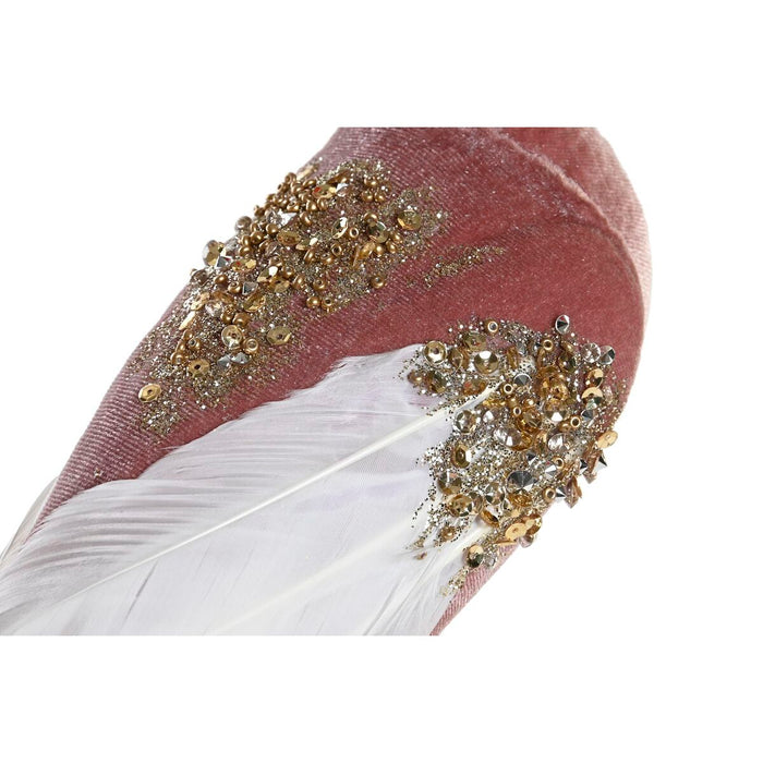 Christmas bauble DKD Home Decor Polyester Bird (20 x 9 x 46 cm) (2 Units)