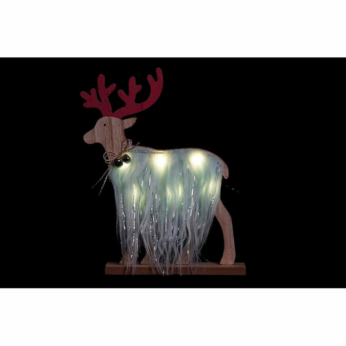 Christmas bauble DKD Home Decor Polyester MDF Reindeer (23 x 5 x 16 cm) (4 Units)
