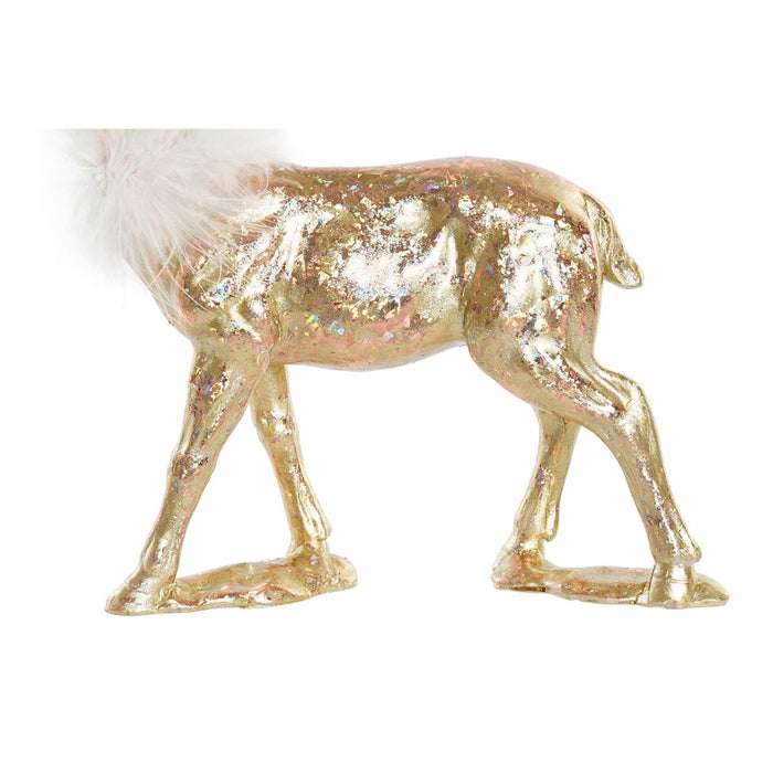 Christmas bauble DKD Home Decor Resin Reindeer (17,5 x 9 x 22,5 cm) (2 Units)