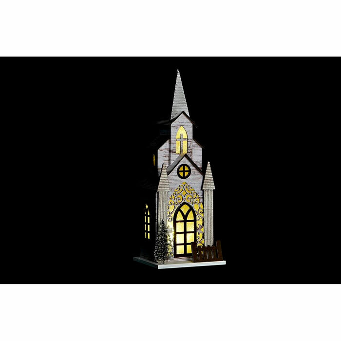 Christmas bauble DKD Home Decor Church MDF (12,5 x 11 x 33 cm) (2 Units)