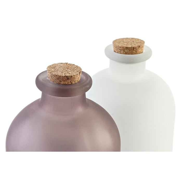 Lighting decoration DKD Home Decor Christmas Brown White (11 x 11 x 25 cm) (2 Units)