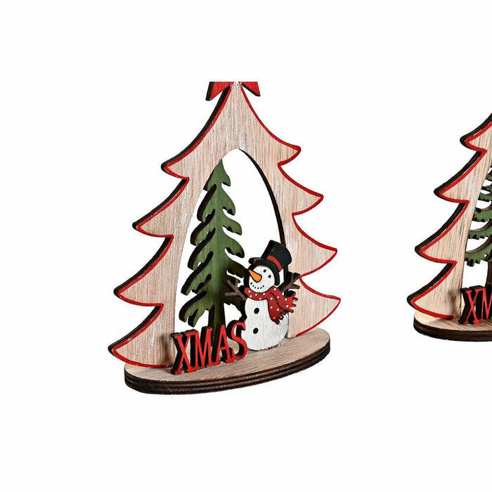 Christmas bauble DKD Home Decor Wood (2 Units) (14 x 6 x 18 cm)