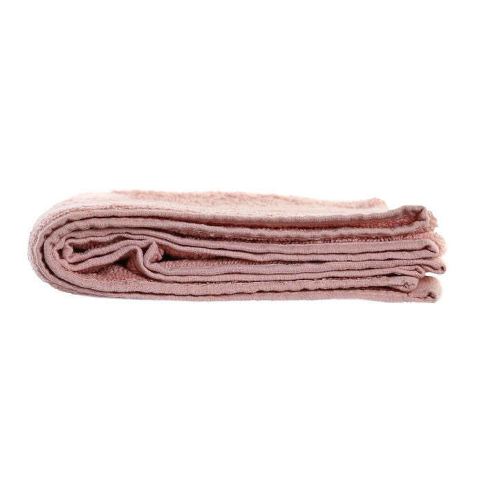 Bath rug DKD Home Decor 600 gsm Cotton Light Pink (80 x 50 x 1 cm)