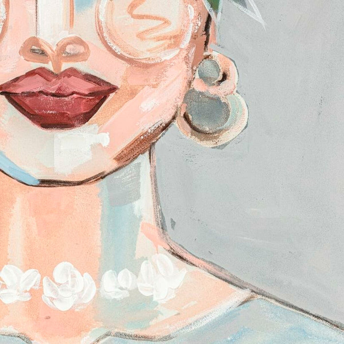 Canvas DKD Home Decor Flowers Modern 80 x 3,7 x 100 cm (2 Units)