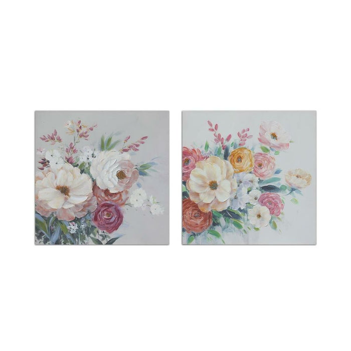 Canvas DKD Home Decor Canvas MDF Wood 80 x 2,8 x 80 cm