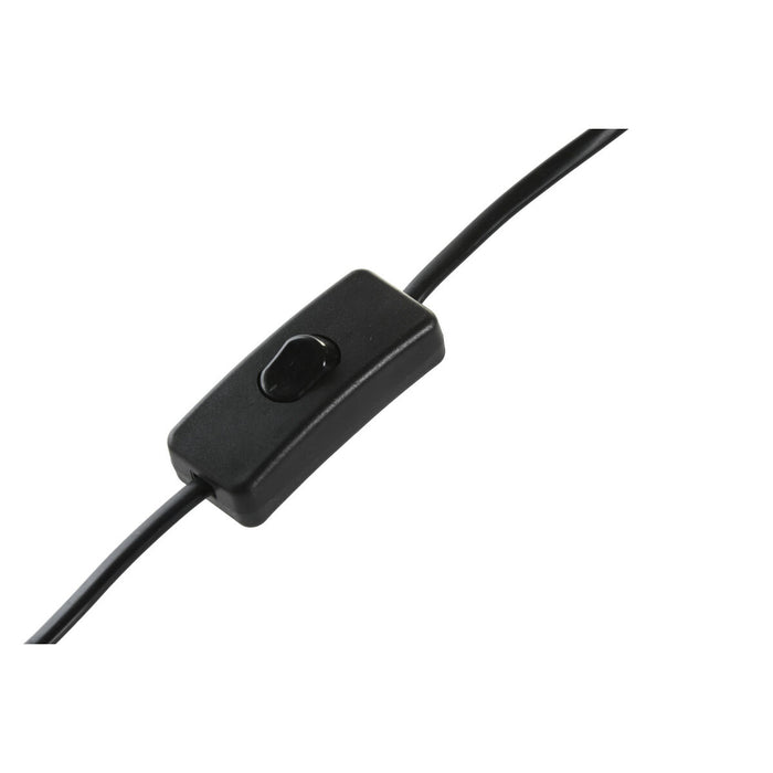 Desk lamp DKD Home Decor Black Cloth Polyester Green Stoneware 220 V 50 W (24 x 24 x 34 cm) (2 Units)