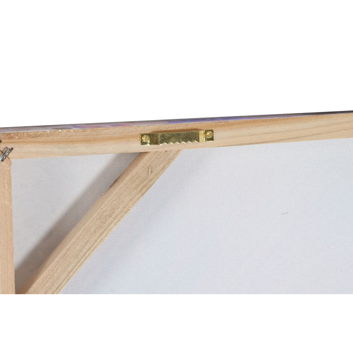 Canvas DKD Home Decor Canvas MDF Wood 100 x 3 x 100 cm