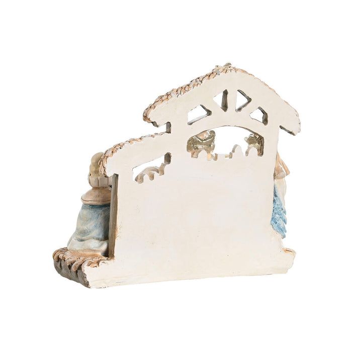 Christmas nativity set DKD Home Decor Blue White Brown Resin 20 x 7 x 17,5 cm (2 Units)