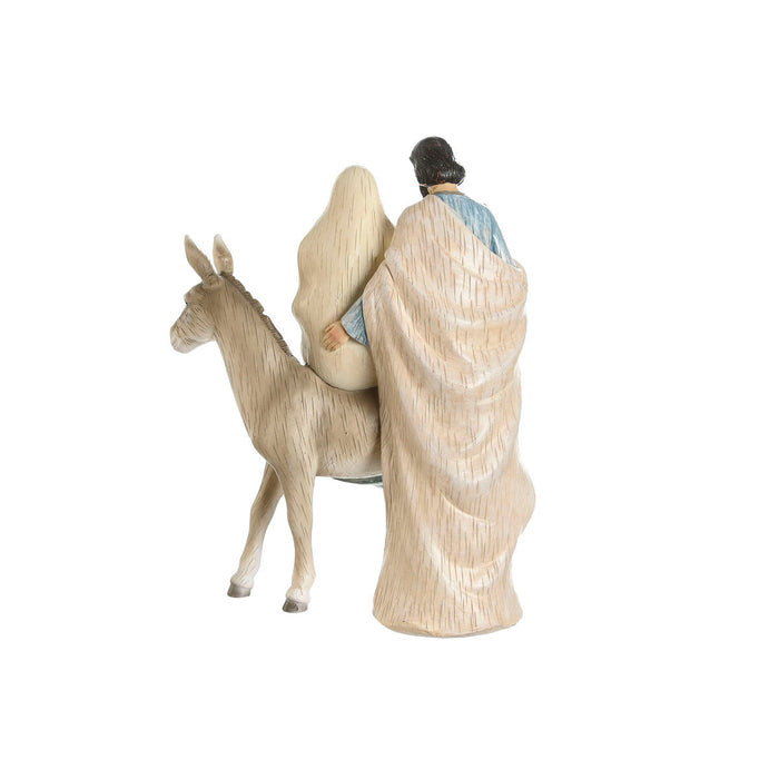 Christmas nativity set DKD Home Decor Blue White Brown Silver Resin 23,5 x 16 x 32 cm (2 Units)