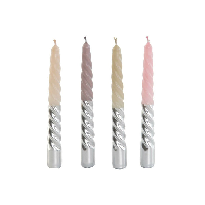 Candle Set DKD Home Decor Bicoloured 2 x 2 x 18,5 cm 4 Pieces (4 Units)