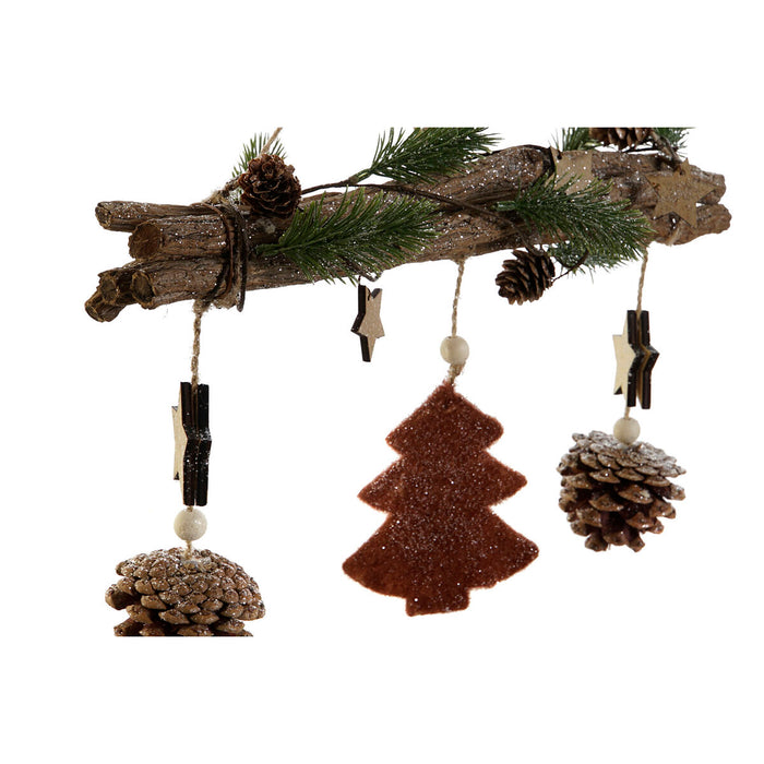 Hanging decoration DKD Home Decor Multicolour PVC Wood 47 x 6 x 39 cm (2 Units)