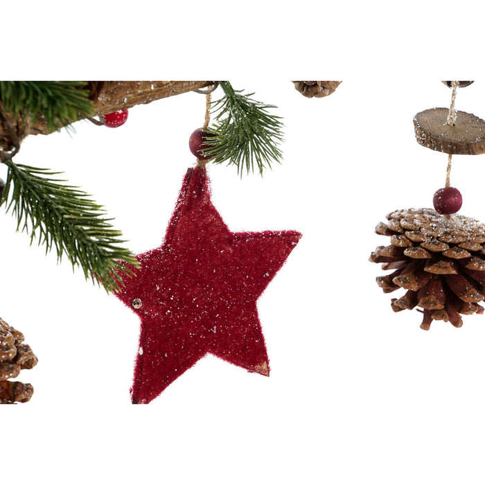 Hanging decoration DKD Home Decor Multicolour PVC Wood 47 x 6 x 39 cm (2 Units)