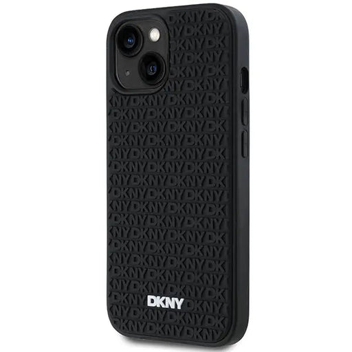DKNY 3D Rubber Repeat Pattern case for iPhone 15/14/13 - black - Cell phone cases and covers<<<HurtelXML