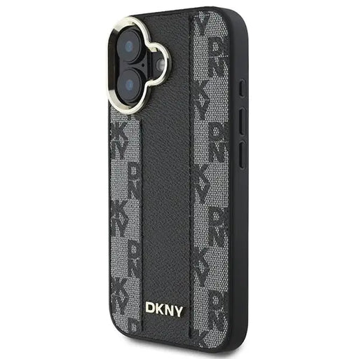 DKNY Checkered Pattern Magsafe iPhone 16 Case - Black - Cell phone cases and covers<<<HurtelXML