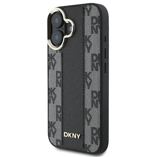DKNY Checkered Pattern Magsafe iPhone 16 Plus Case - Black - Cell phone cases and covers<<<HurtelXML