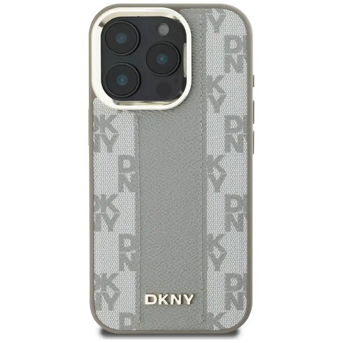 DKNY Checkered Pattern Magsafe iPhone 16 Pro Max Case - Beige - Cell phone cases and covers<<<HurtelXML